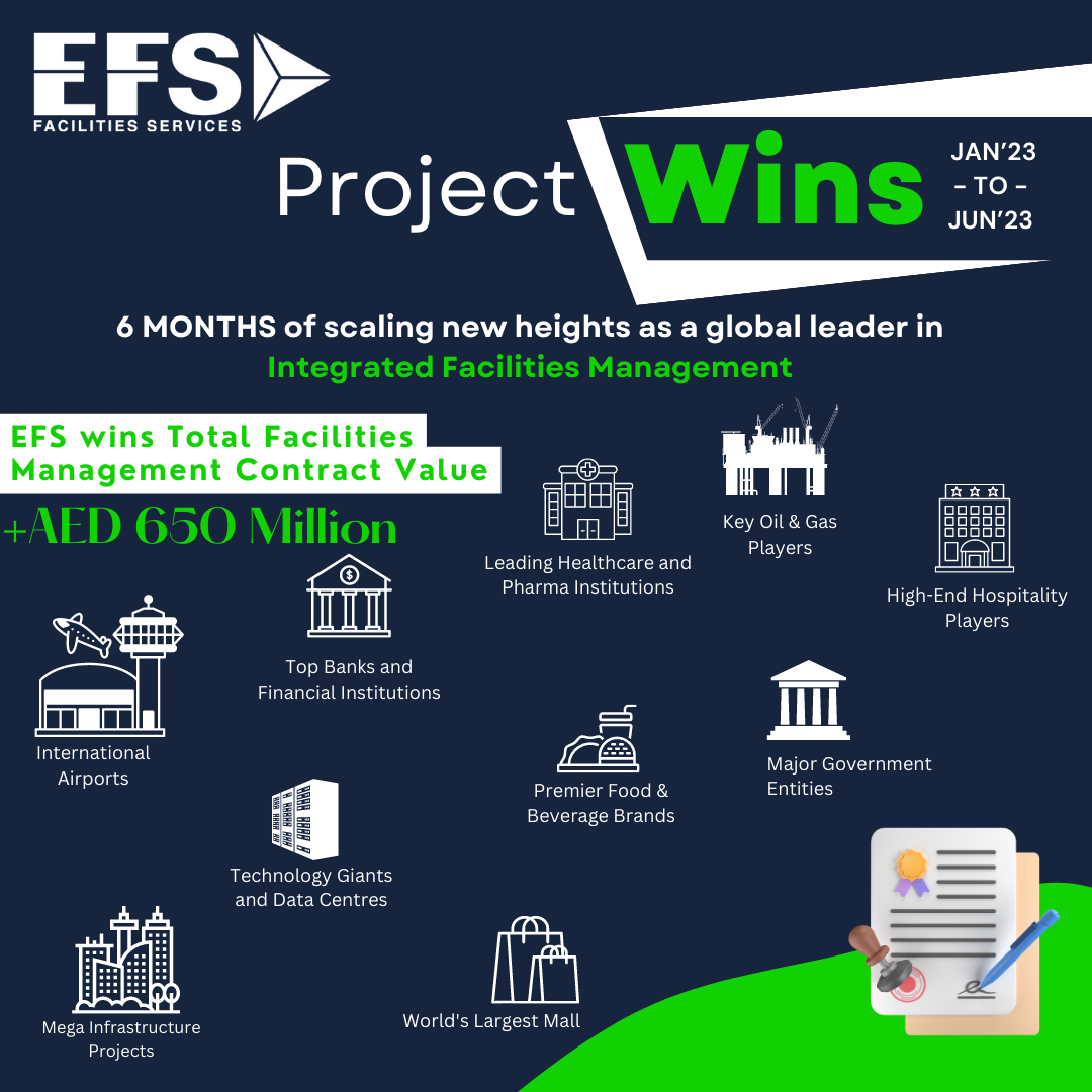 EFS project wins: January 2023 to June 2023
